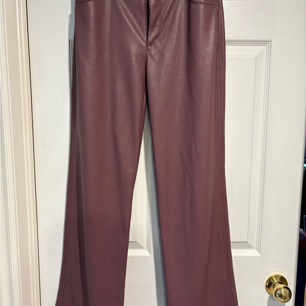 Garage Mauve Leather Pants